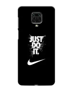 Чохол для Xiaomi Redmi Note 9S з картинкою «Текстовий принт Nike»