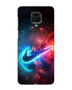 Чохол для Xiaomi Redmi Note 9S з картинкою «Вогняний логотип Nike»