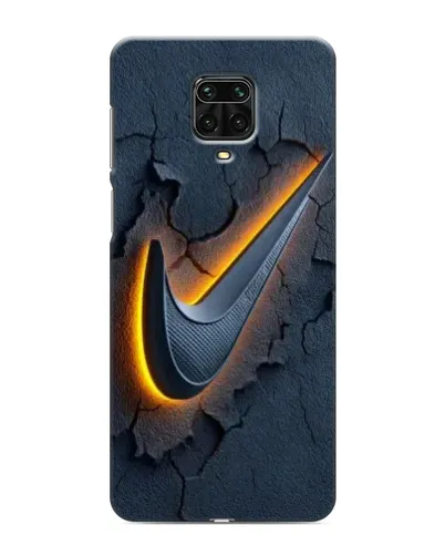 Чохол для Xiaomi Redmi Note 9S з картинкою «Об'ємний логотип Найк»