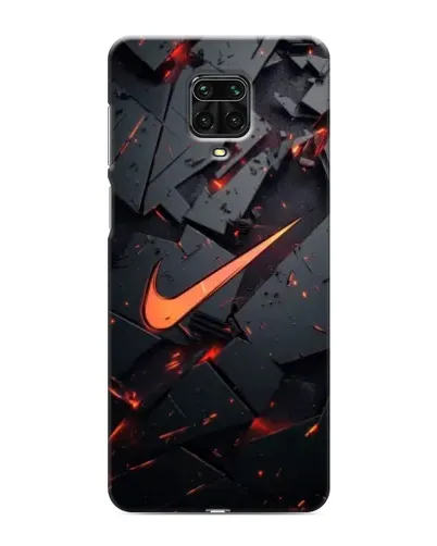 Чохол для Xiaomi Redmi Note 9S з картинкою «Nike — ефект розломів»