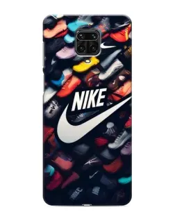 Чохол для Xiaomi Redmi Note 9S з картинкою «Колекція кросівок Nike»