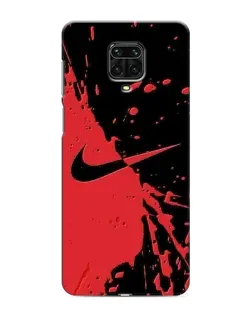 Чехол для Xiaomi Redmi Note 9S с картинкой «Красные брызги Nike» Чехол для Xiaomi Redmi Note 9S с картинкой «Красные брызги Nike»
