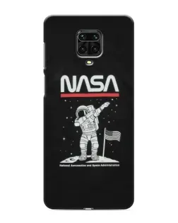 Чохол для Xiaomi Redmi Note 9S з картинкою «NASA — крокуємо по Місяцю» Чохол для Xiaomi Redmi Note 9S з картинкою «NASA — крокуємо по Місяцю»
