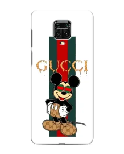 Чехол для Xiaomi Redmi Note 9S с картинкой «Микки Маус Gucci — полосы» Чехол для Xiaomi Redmi Note 9S с картинкой «Микки Маус Gucci — полосы»