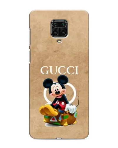 Чехол для Xiaomi Redmi Note 9S с картинкой «Микки Маус Gucci — крафт» Чехол для Xiaomi Redmi Note 9S с картинкой «Микки Маус Gucci — крафт»