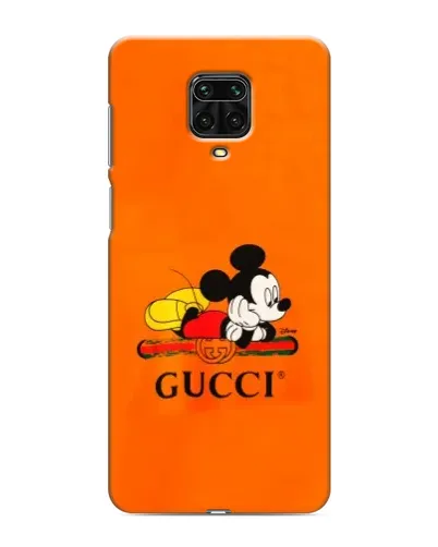 Чехол для Xiaomi Redmi Note 9S с картинкой «Микки Маус Gucci — оранж» Чехол для Xiaomi Redmi Note 9S с картинкой «Микки Маус Gucci — оранж»