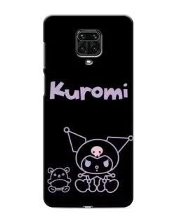Чохол для Xiaomi Redmi Note 9S з картинкою «Kuromi — чорний мінімалізм»