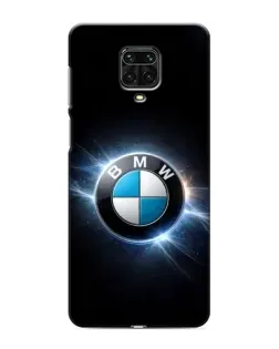 Чохол для Xiaomi Redmi Note 9S з картинкою «BMW — неонове сяйво»