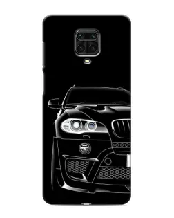 Чохол для Xiaomi Redmi Note 9S з картинкою «Темний силует BMW»