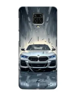 Чохол для Xiaomi Redmi Note 9S з картинкою «BMW у світлі фар»