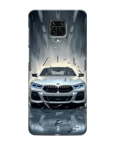Чехол для Xiaomi Redmi Note 9S с картинкой «BMW в свете фар»
