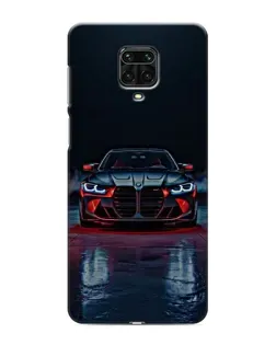 Чохол для Xiaomi Redmi Note 9S з картинкою «BMW на мокрій дорозі»