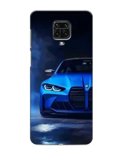 Чохол для Xiaomi Redmi Note 9S з картинкою «Блакитна BMW M4»