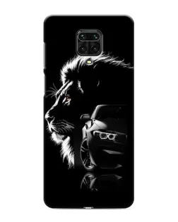 Чохол для Xiaomi Redmi Note 9S з картинкою «BMW та лев»
