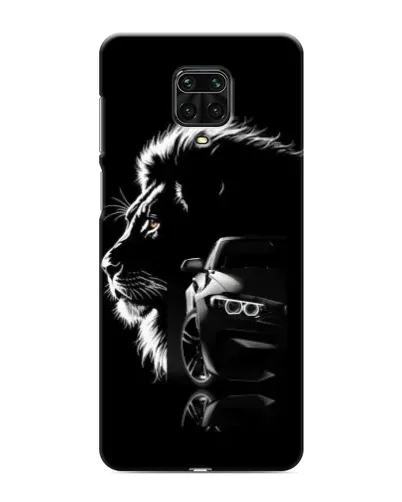 Чехол для Xiaomi Redmi Note 9S с картинкой «BMW и лев»