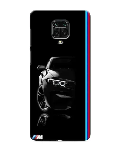 Чехол для Xiaomi Redmi Note 9S с картинкой «Силуэт BMW в темноте»