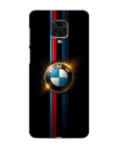 Чехол для Xiaomi Redmi Note 9S с картинкой «BMW M-Power неон»
