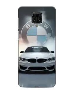 Чохол для Xiaomi Redmi Note 9S з картинкою «BMW в білому диму»