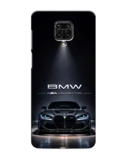 Чохол для Xiaomi Redmi Note 9S з картинкою «BMW крізь нічне місто»