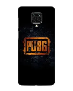 Чохол для Xiaomi Redmi Note 9S з картинкою «PUBG — золотий логотип»