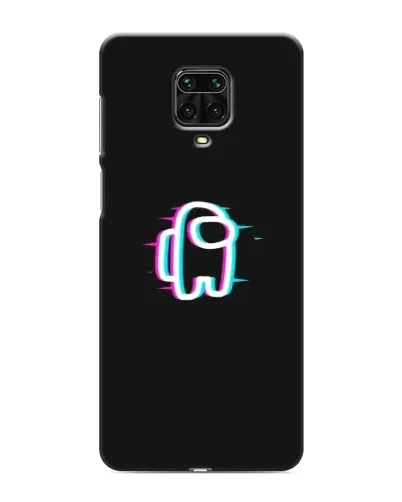 Чехол для Xiaomi Redmi Note 9S с картинкой «Among Us неон»