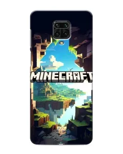 Чехол для Xiaomi Redmi Note 9S с картинкой «Пещера Майнкрафт»