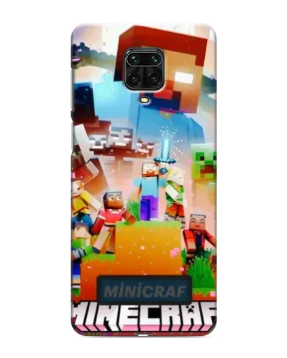 Чехол для Xiaomi Redmi Note 9S с картинкой «Minecraft герои игры» Чехол для Xiaomi Redmi Note 9S с картинкой «Minecraft герои игры»