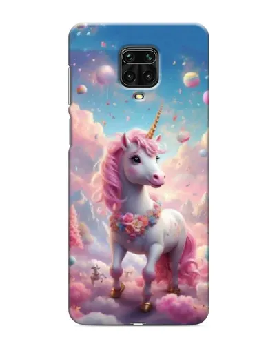 Чехол для Xiaomi Redmi Note 9S с картинкой «Единорог среди облаков»