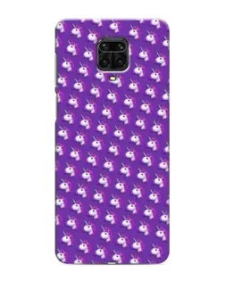 Чехол для Xiaomi Redmi Note 9S с картинкой «Единороги на фиолетовом»
