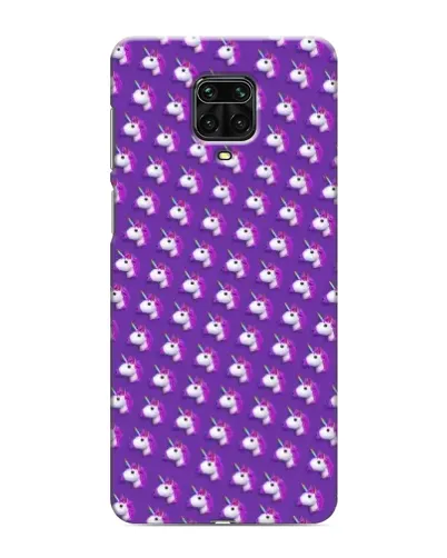 Чехол для Xiaomi Redmi Note 9S с картинкой «Единороги на фиолетовом»