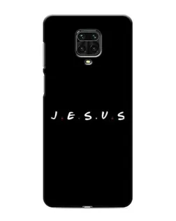 Чехол для Xiaomi Redmi Note 9S с картинкой «Точки веры J.E.S.U.S.»