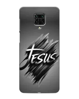Чехол для Xiaomi Redmi Note 9S с картинкой «Надпись Jesus Graffiti»