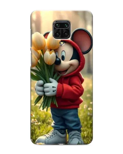 Чехол для Xiaomi Redmi Note 9S с картинкой «Микки с тюльпанами» Чехол для Xiaomi Redmi Note 9S с картинкой «Микки с тюльпанами»