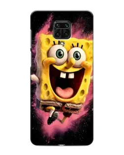 Чехол для Xiaomi Redmi Note 9S с картинкой «Взрывной Спанч Боб»