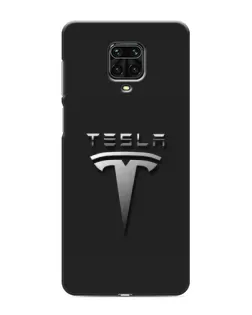 Чохол для Xiaomi Redmi Note 9S з картинкою «Сталевий логотип Tesla»