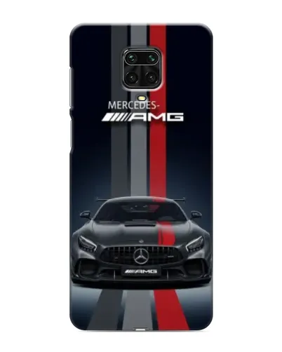 Чехол для Xiaomi Redmi Note 9S с картинкой «Mercedes — белый карбон»