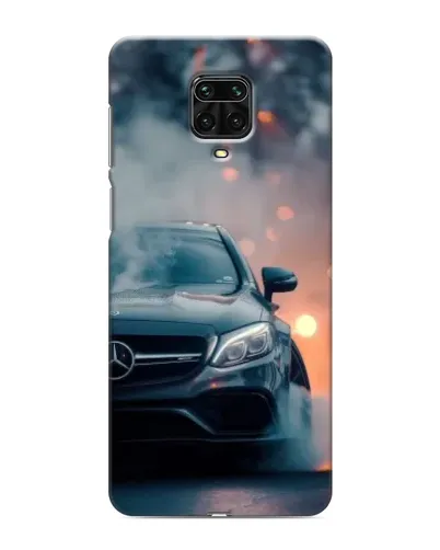 Чехол для Xiaomi Redmi Note 9S с картинкой «Mercedes — ночной город»