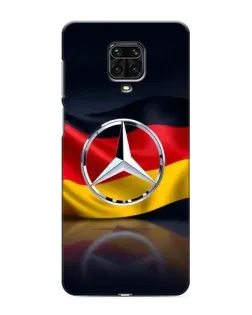 Чехол для Xiaomi Redmi Note 9S с картинкой «Mercedes — флаг Германии»
