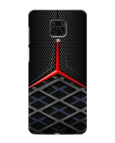 Чехол для Xiaomi Redmi Note 9S с картинкой «Mercedes Carbon Grid»