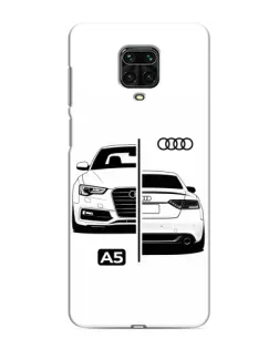 Чохол для Xiaomi Redmi Note 9S з картинкою «Audi — контрастний дизайн»