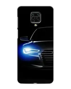 Чохол для Xiaomi Redmi Note 9S з картинкою «Неоновий погляд Audi»