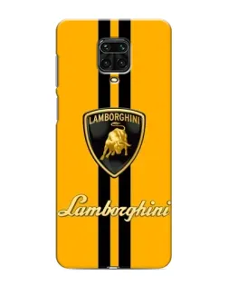 Чохол для Xiaomi Redmi Note 9S з картинкою «Lamborghini Stripe жовтий»