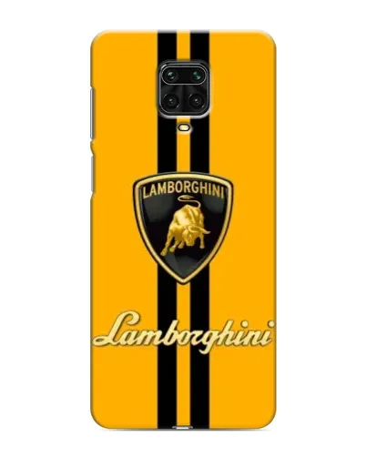 Чехол для Xiaomi Redmi Note 9S с картинкой «Lamborghini Stripe желтый»