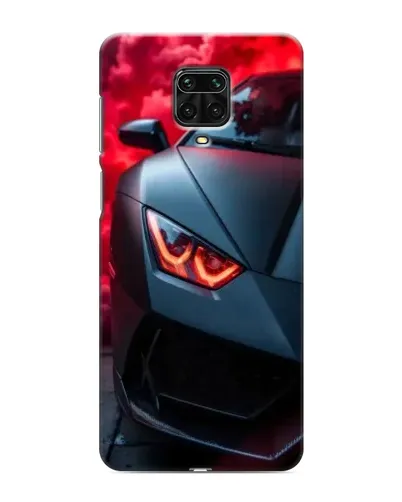 Чехол для Xiaomi Redmi Note 9S с картинкой «Lamborghini красное сияние»