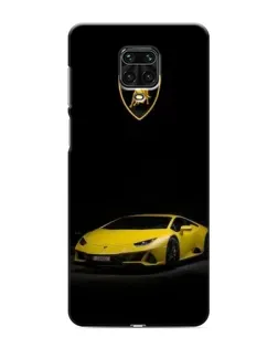 Чехол для Xiaomi Redmi Note 9S с картинкой «Lamborghini желтый акцент»