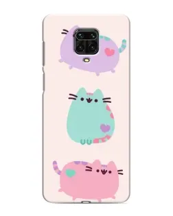 Чехол для Xiaomi Redmi Note 9S с картинкой «Pusheen трио» Чехол для Xiaomi Redmi Note 9S с картинкой «Pusheen трио»