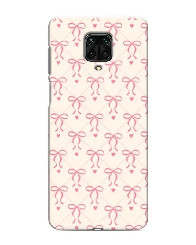 Чехол для Xiaomi Redmi Note 9S с картинкой «Розовые бантики Coquette»