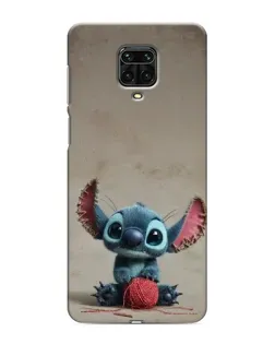 Чохол для Xiaomi Redmi Note 9S з картинкою «Стіч на чоричневому фоні»