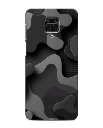 Чехол для Xiaomi Redmi Note 9S с картинкой «Темный абстрактный камуфляж»