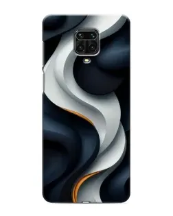 Чехол для Xiaomi Redmi Note 9S с картинкой «Объемные черно-белые ленты» Чехол для Xiaomi Redmi Note 9S с картинкой «Объемные черно-белые ленты»